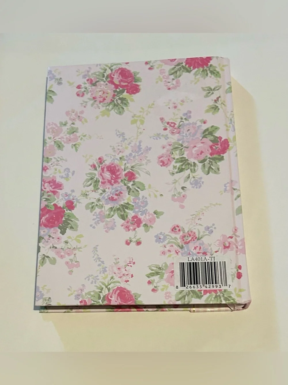 New Laura Ashley Pink Floral Lined Journal 8 3/8” x 6” made in Vietnam 128 Pages